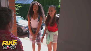 Fictus Hospicio Calidum Threesome cum Perfecta Tits Stacey Cruz et Romy Indy