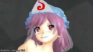 Carregar os acordes de &#039;【MMD】Saigyoji Yuyuko vs Áspero Andar Máquina【R-18】
